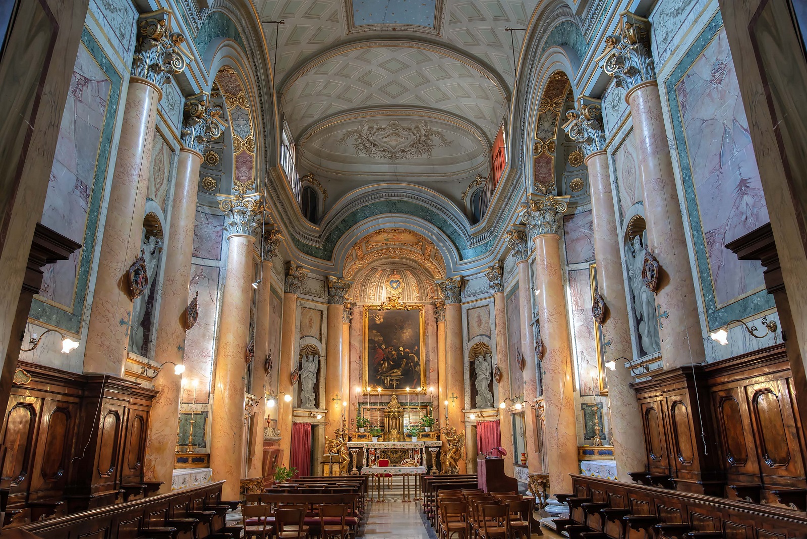Santa Maria dei Sette Dolori, progettata da Francesco Borromini.